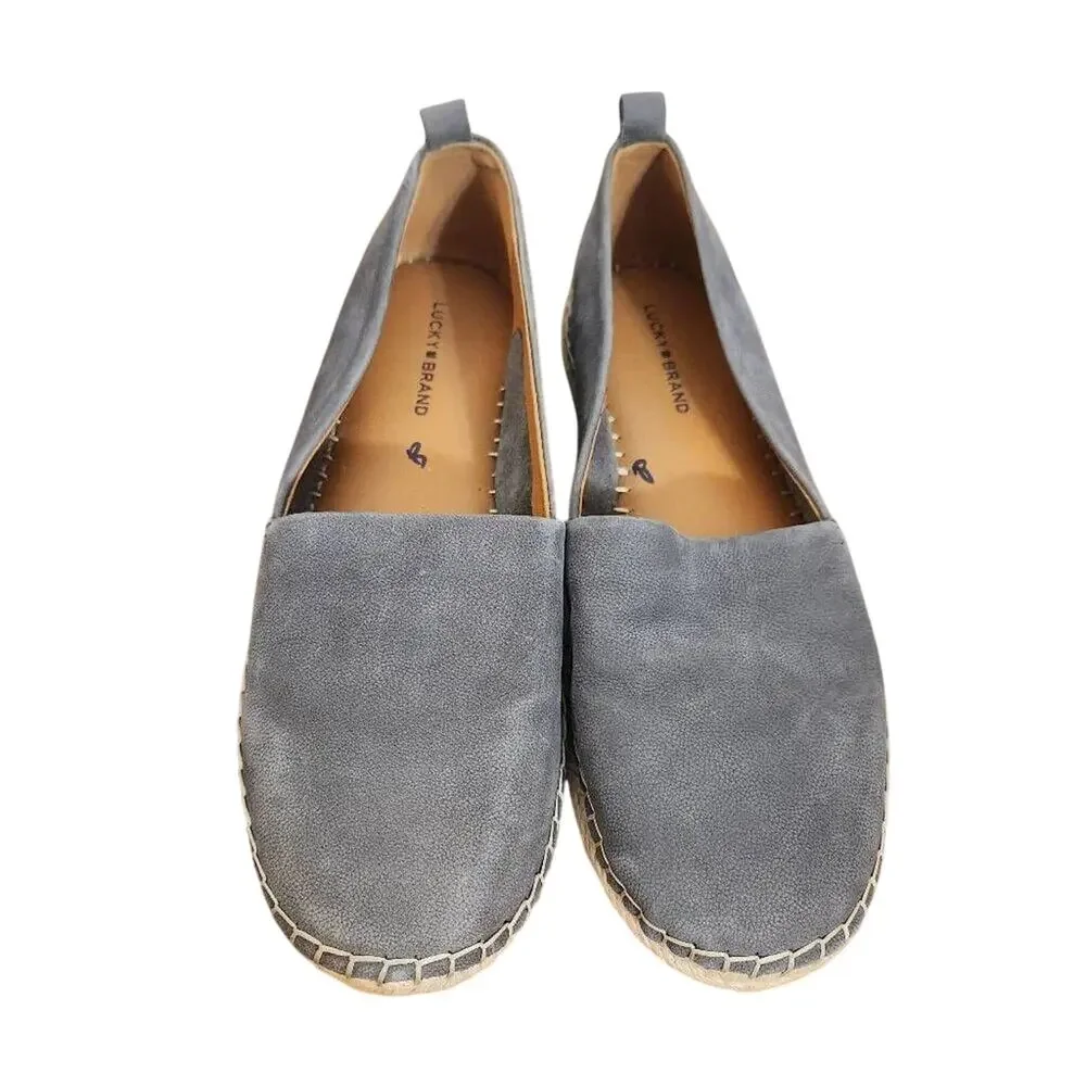 Lucky Brand Loretto Leather Espadrille Loafers